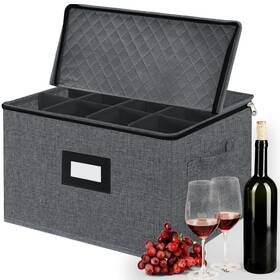 Z-hjb-300ddg-402 Veronly Stemware Storage Cases Glassware With Dividers -china Conta Inch