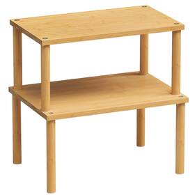 Vertorgan 641320875802 Cabinet Organizer Shelf Set Of 2 Kitchen Counter Shelves Bamboo Stackable Ex