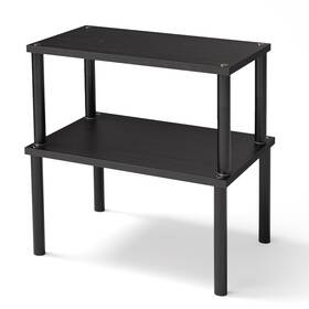 Vertorgan 641320876335 Cabinet Organizer Shelf Set Of 2 Kitchen Counter Shelves Bamboo Sp... Fast Ship