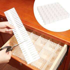 Bs-vesici-222 Vesici 80 Pcs Drawer Dividers Adjustable Plastic Organizer Diy Separators Sto