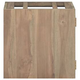 338252 Vidaxl Wall-mounted Bathroom Cabinet - Solid Teak Various Sizes