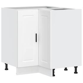 853987 Vidaxl Kitchen Corner Base Cabinet White Engineered Wood Standard