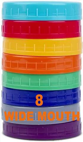 Vigor Path 709750841320 Mason Jar Lids - Compatible With Ball Kerr And Other Brands Grey Purple Vigor Path 709750841320 Mason Jar Lids - Compatible With Ball Kerr And Other Brands Grey Purple