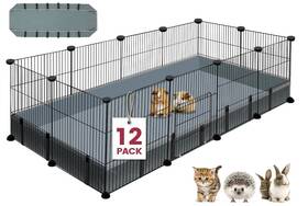 Viscoo 888620535269 12 Panels Small Animal Playpen 48 Inch X 24 16 Pet With Water