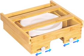 Ppd-bei-01 Vivirbien 6-10 Inch Paper Plate Dispenser Under Cabine Bamboo Beige