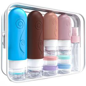 Mf-tb-01 Vodvob Travel Bottles Set - Tsa Approved Leak Proof Silicone Reusable Bpa