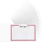 Vovoo 3x5 Recipe Card Protectors100 Count Covers Index Sleeve
