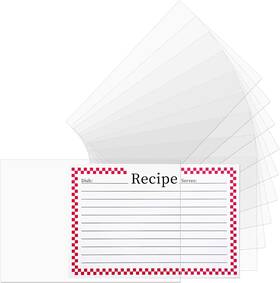 Ly001 Vovoo 3x5 Recipe Card Protectors 100 Count Covers Index Sleeve