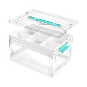Sbvm0002amuk Vtopmart 24 Quart Clear Plastic Craft Organizers And Storage Box With Removable