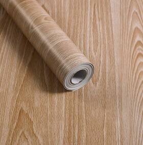 Waddllcor 682365061300 Maple Wood Grain Contact Paper Self Adhesive Shelf Liner Decorative Vinyl Fil