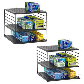 60120-b2 Wanchiy Adjustable Pantry Organizers And Storage - Steel Wire Plastic Saran Wrap Ho