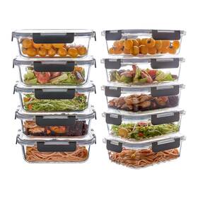 Wa02 Wancilock 10 Pack 22 Oz Glass Meal Prep Containers Food Storage With