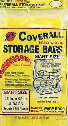 Cb-45 Warps Fba Storage Bag Banana Giant Yellow 45 Inch X 96 Pack Of 3 Cb-45 Warps Fba Storage Bag Banana Giant Yellow 45 Inch X 96 Pack Of 3