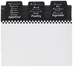 Weatherbee 705353730153 4-by-6-inch Recipe Box Dividers
