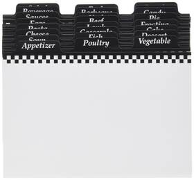 Weatherbee 793842032734 4-by-6-inch Recipe Box Dividers