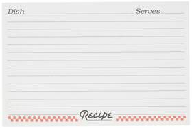 Weatherbee 793842397901 Recipe Cards 4-inches X 6-inches Set Of 24