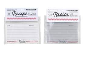 Bun00691 Weatherbee Recipe Cards And Protectors Set 3-inches X 5-inches Made In America Includ