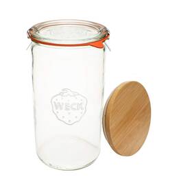 Weck 686175707557 Jar 974 Glass Jars 1.5l With Large Storage Capacity Preserving
