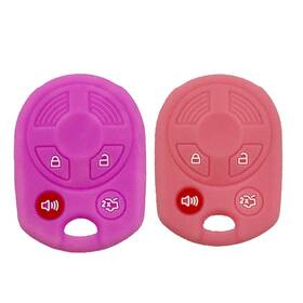 Weius-auto-0266 Weinius 2pcs 4button Soft Silicone Keyless Entry Remote Fob Case For Ford Escape Expl