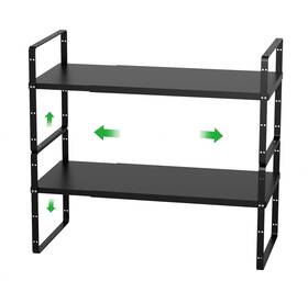Wejipp 786411052189 Cabinet Organizer Shelf Expandable Pantry Stackable Shelves Kitchen