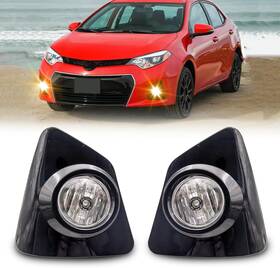 610128-cl Wezemlight Fog Lights Assembly Compatible With Toyota Corolla S Se 2014-2016 Included Switc