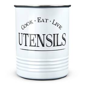 Whk1801 Wh Walford Home Original Kitchen Utensil Holder Crock White With Premium Padded
