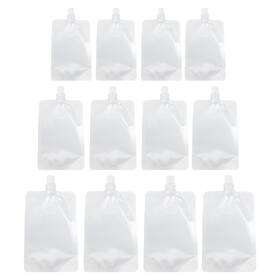 Whtchsu 976768101782 Plastic Flasks 12 Pcs Concealable And Reusable Drink Pouches Leak-proof Foo