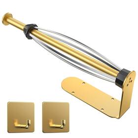 Kd093ag Winproper Paper Towel Holder Under Cabinet With 2 Hooks Wall Mount
