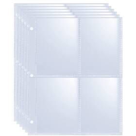 Withyu 768497857490 20 Pack 160 Pockets 2.5x3.5 Trading Card Sleeves A5 Binder 4 Pocket Slee