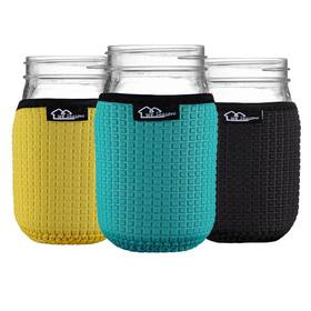 Wk Ieason 728062595387 Wkieason Regular Mouth Mason Jar Neoprene Sleeve 16oz Sleeves