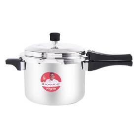 Wonderchef 904214730161 Nigella Outer Lid Tri Ply Pressure Cooker 5l 5.3 Quarts