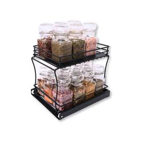 Wondersome 810033756689 Pull-out Spice Rack Organizer For Cabinet Shelf - Matt B... Fast Ship