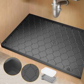 Wowday 727295475978 Under Sink Mat 34 Inch X22 Silicone Mats For Kitchen Waterpr