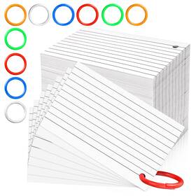 456666 Wpxmer 600 Pcs White Index Cards Ruled 3 X 5 Inches Flash