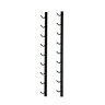 Ws31-k Vintageview Black Bottle Wall Mounted Wine Rack
