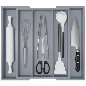 Ws-2220 Wushizhuhun Large Kitchen Utensil Drawer Organizer - Expandable 5 Slots Cooking O