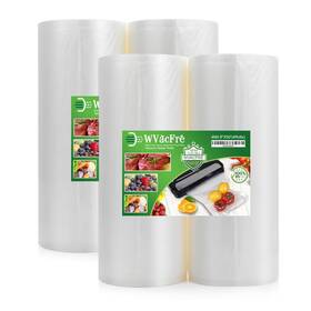 Wvacfre 192408456630 4pack 8x50 Total 200 Feet Food Vacuum Sealer Bags Rolls With Commercial Gra