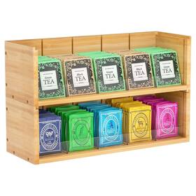 Zzcbj-2c X-cosrack Bamboo Tea Bag Organizer Storage Box 2-tier Stackable For Zzcbj-2c X-cosrack Bamboo Tea Bag Organizer Storage Box 2-tier Stackable For