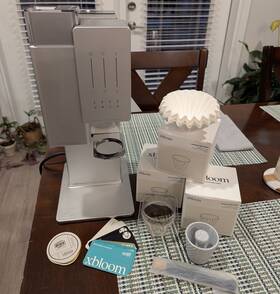Fw-01 Xbloom Original Automatic Pour Over Coffee Maker Silver With Accessories Fw-01 Xbloom Original Automatic Pour Over Coffee Maker Silver With Accessories