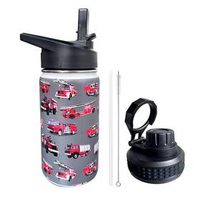 Xdmxy05h Xdmxy Fire Truck Kids Water Bottle For School With Straw Lid 12oz Stainless Steel I Xdmxy05h Xdmxy Fire Truck Kids Water Bottle For School With Straw Lid 12oz Stainless Steel I