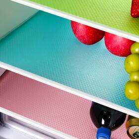 Xgunion-18 Xgunion 445000069009 16 Pcs Eva Fridge Mats - Washable Liners For Glass Shelf Cupboard Cabinet Dra