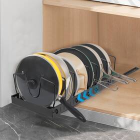 Mz-gj-001 Xiapia Pull Out Pots And Pans Organizer Under Kitchen Cabinet Pot Lid Organi