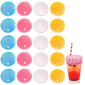 1091209 Xihircd 20pcs Drink Cover Scrunchies Stretchable Womens M Blue Pink White Yellow 1091209 Xihircd 20pcs Drink Cover Scrunchies Stretchable Womens M Blue Pink White Yellow