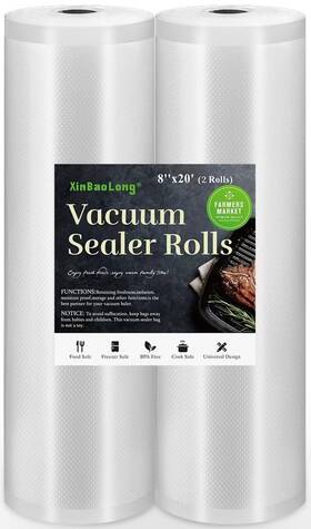 8inx20 Xinbaolong Fdj-18 Vacuum Sealer Bags For Food Seal A Meal Rolls 2 8inx20 Xinbaolong Fdj-18 Vacuum Sealer Bags For Food Seal A Meal Rolls 2