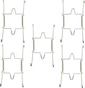 8541993665 Xinlinke 5pcs 6-inch Small Invisible Plate Wire Hanger Wall Holders Silver
