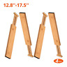 Xj-3rwe Luckyshe Natural Bamboo Adjustable Short Size Kitchen Drawer 689855031973