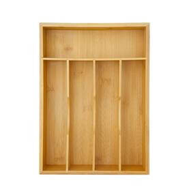 Bb-0012 Xousdeu Xoudsdeu Bamboo Silverware Organizer For Drawer Utensil Cutlery H