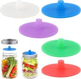 22422624 Xuyelora Airlock Lids For Mason Jar Silicone Waterless Multi-color