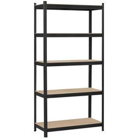 Yaheetech 646255479439 71in 5-tier Metal Mdf Storage Rack Adjustable Shelves 386lb