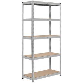 Yaheetech 646255479453 71in 5-tier Metal Mdf Storage Rack Adjustable Shelves 386lb